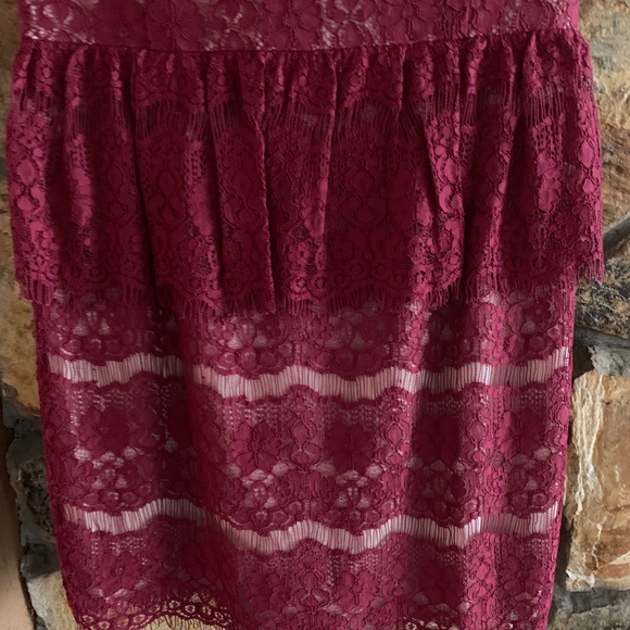 Maeve Elsa Lace Peplum Dress Anthropologie NWT M - Picture 6 of 7